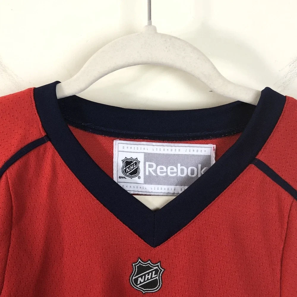 Reebok Premier NHL Washington Capitals Backstrom #19 Hockey Jersey Youth S/M Red